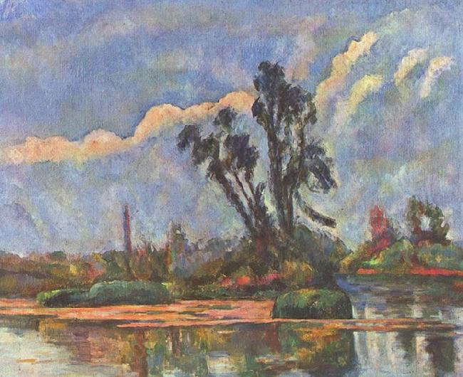 Paul Cezanne Ufer der Oise oil painting image